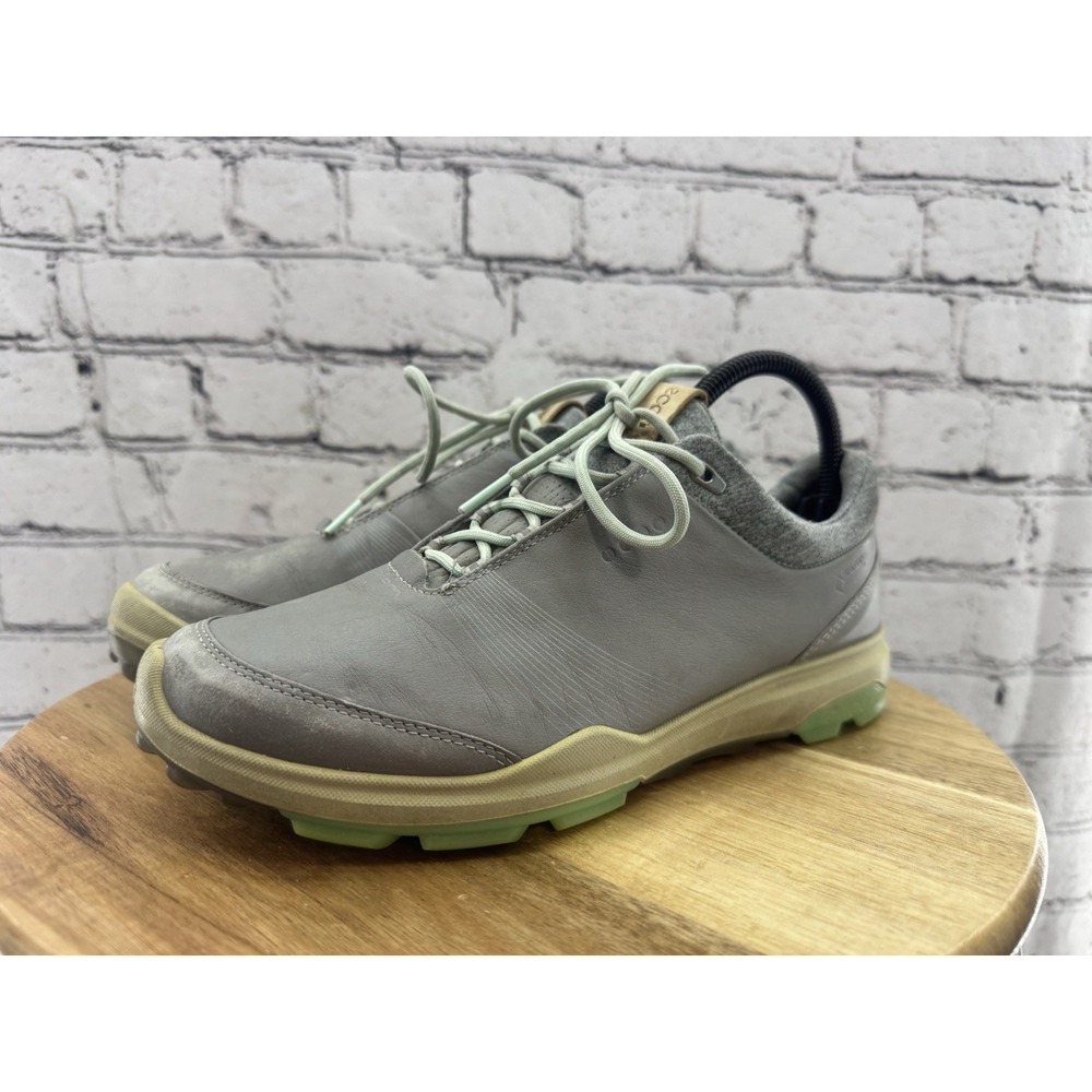 Ecco‎ Hybrid 3 YAK Leather Spikeless Golf Shoe Gray Gore Tex Women's EU 38 US 7